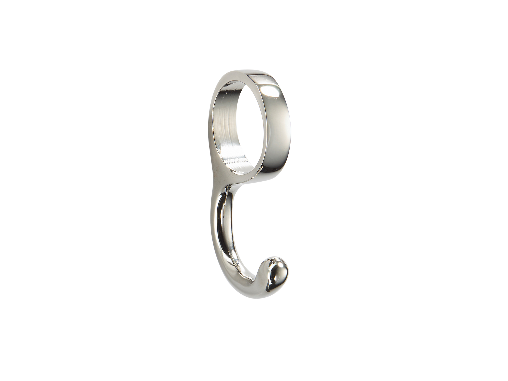 Armac Martin 0789 Sliding Wardrobe Hook in 19mm / Polished Nickel Plate