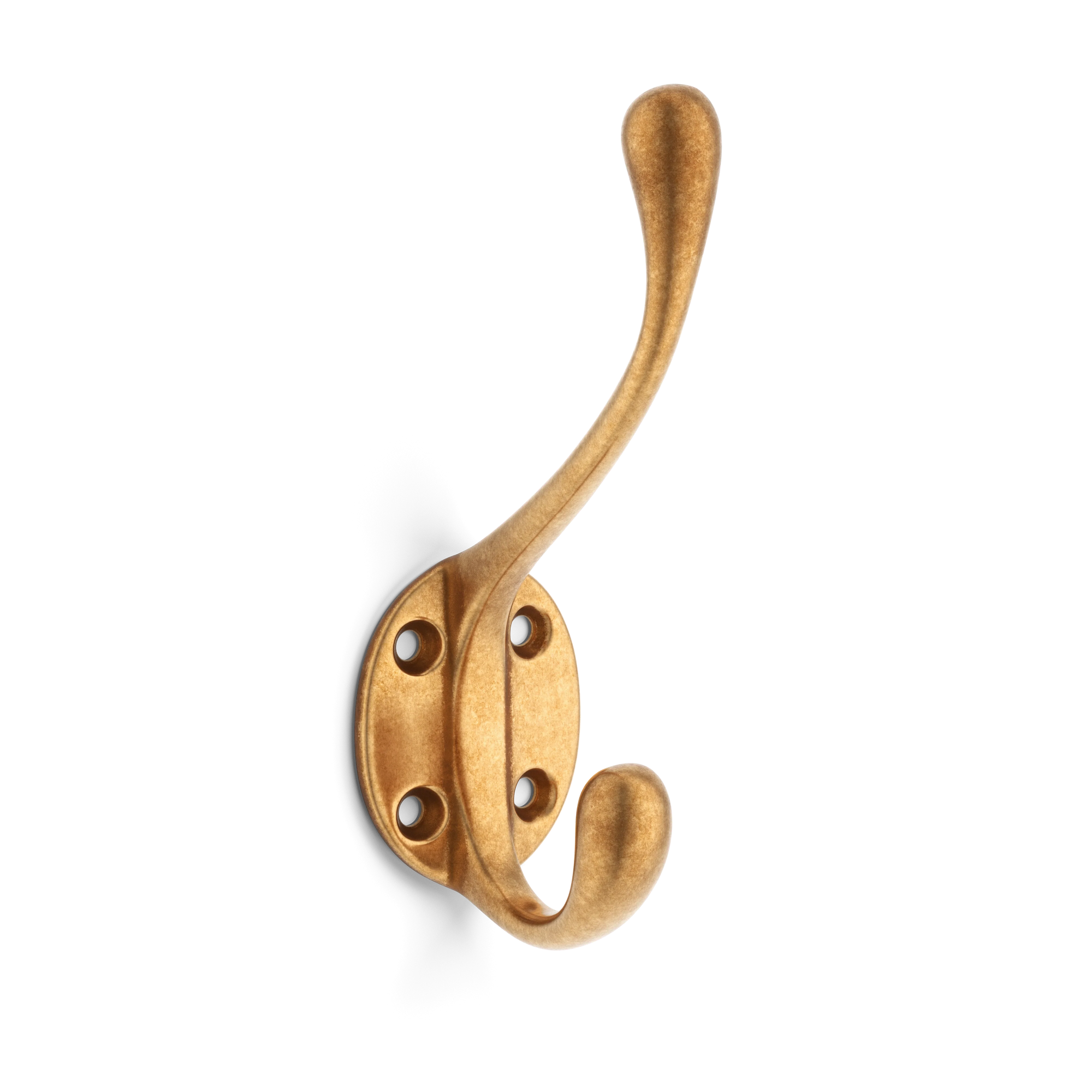 Armac Martin Cotswold Hat and Coat Hook in 127mm / Burnished Brass