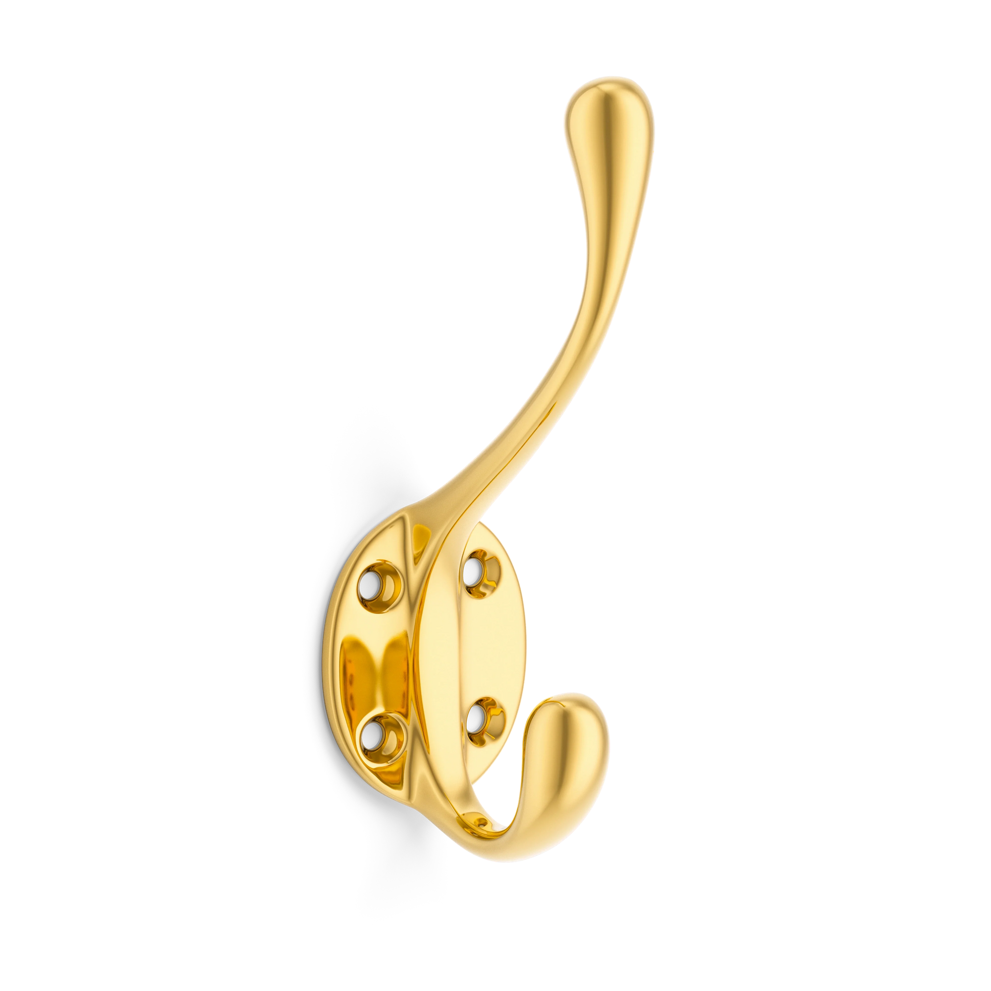 Armac Martin Cotswold Hat and Coat Hook in 127mm / Polished Brass Lacquered