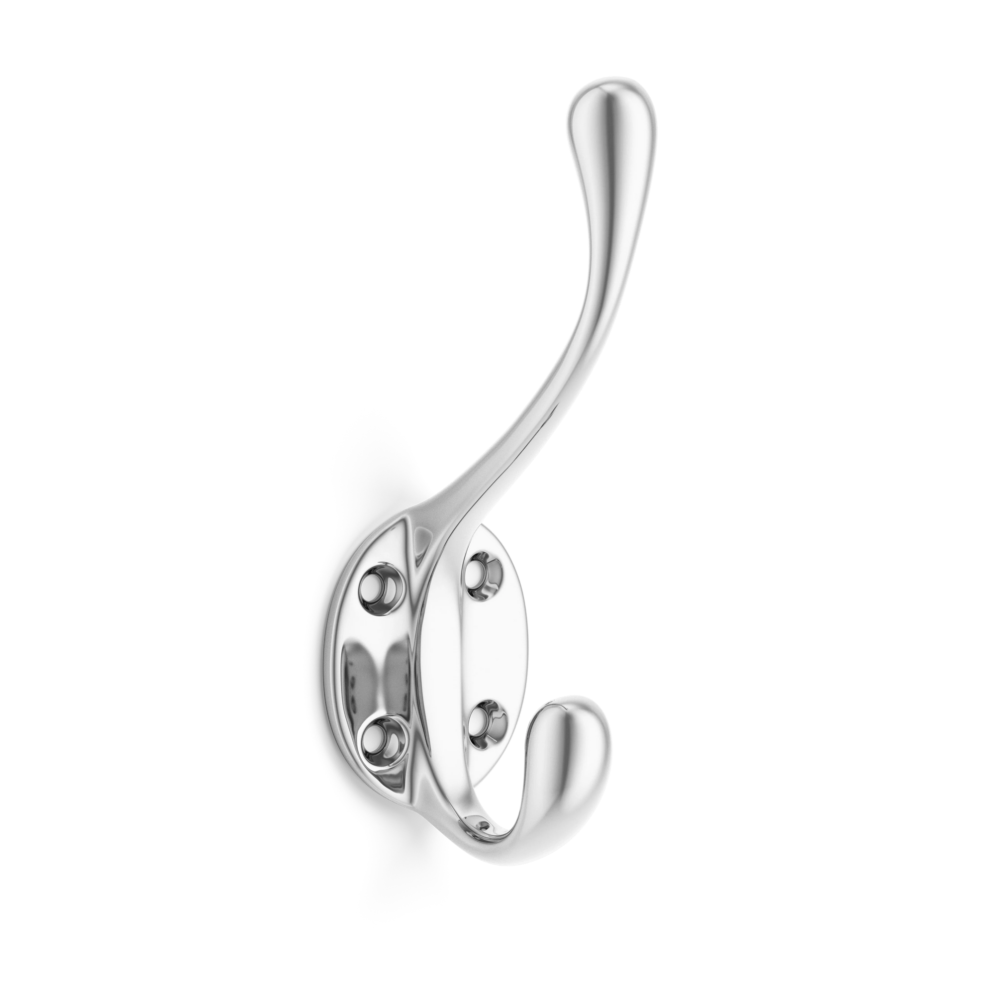 Armac Martin Cotswold Hat and Coat Hook in 127mm / Polished Chrome Plate
