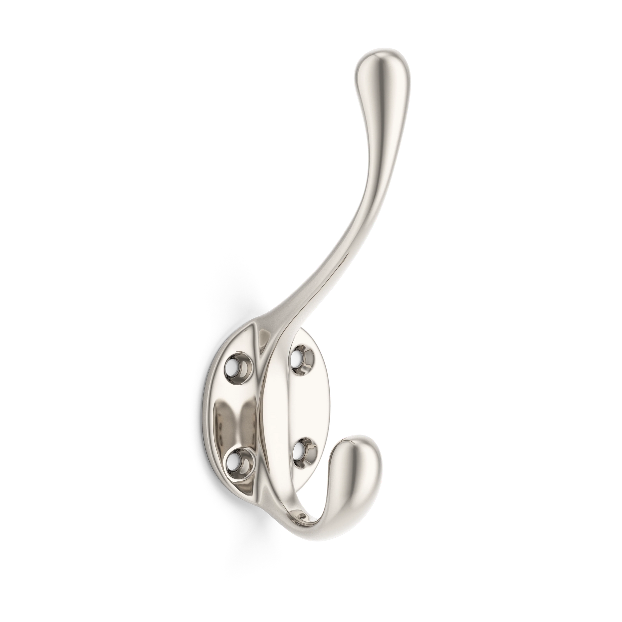 Armac Martin Cotswold Hat and Coat Hook in 127mm / Polished Nickel Plate