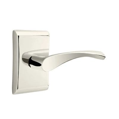 Emtek Triton Lever with Neos Rosette in Polished Nickel