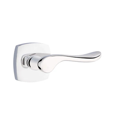 Emtek Luzern Lever with Urban Modern Rosette in Polished Chrome