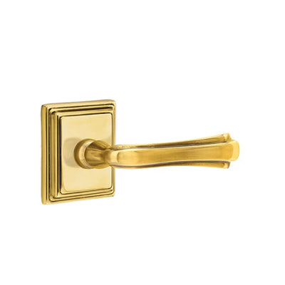 Emtek Wembley Lever with Wilshire Rosette in French Antique