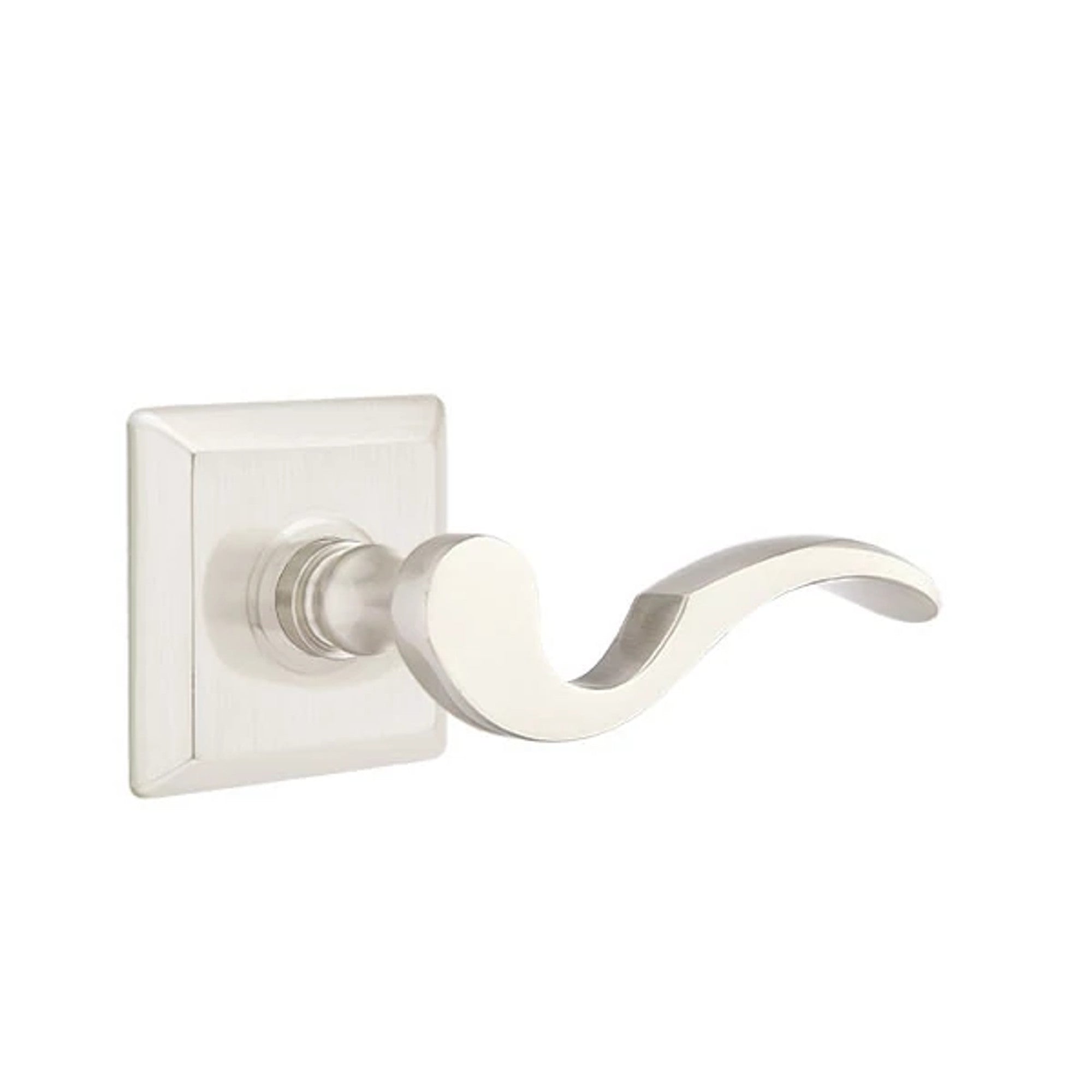 Emtek Cortina Lever with Quincy Rosette in Satin Nickel