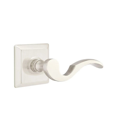 Emtek Cortina Lever with Quincy Rosette in Satin Nickel