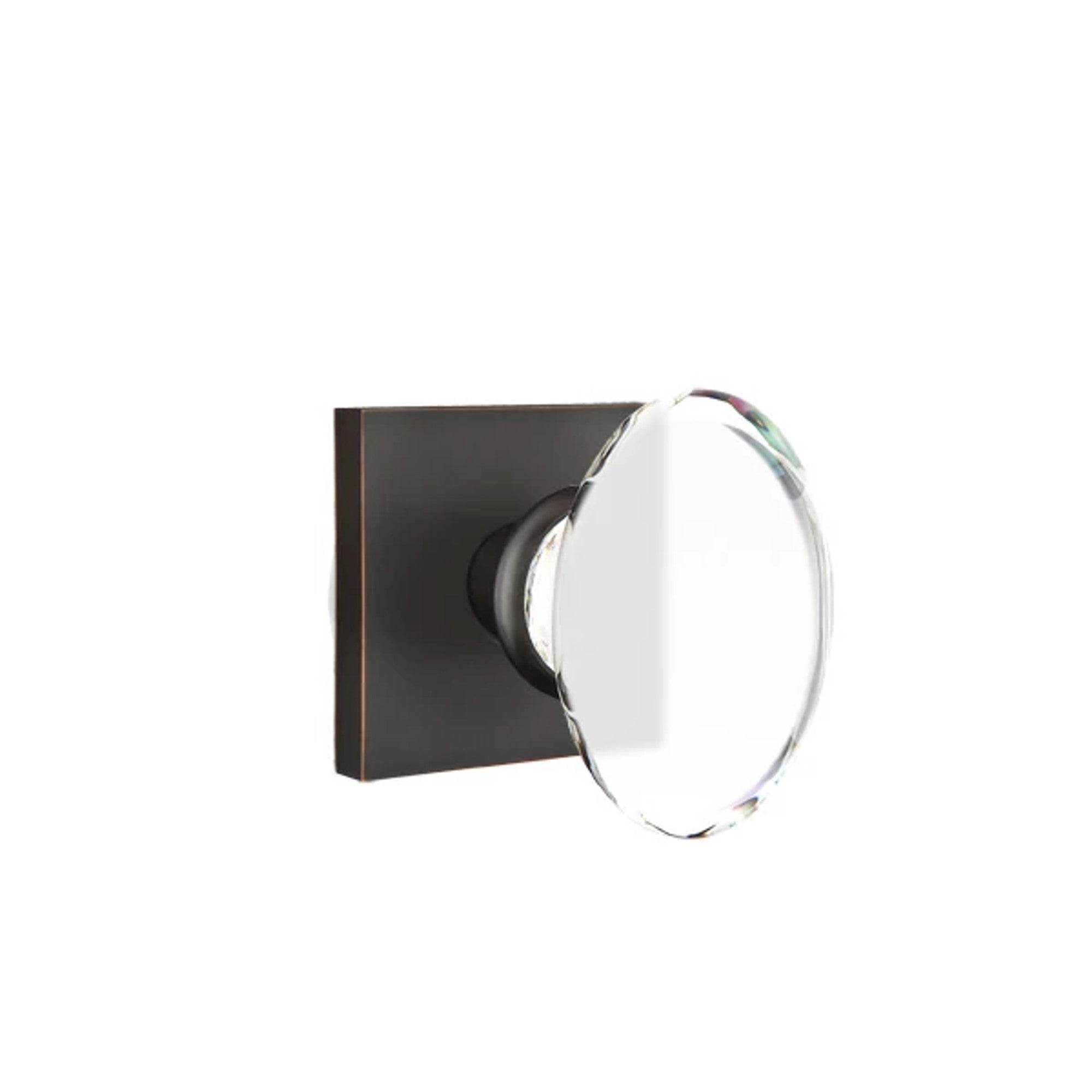 Emtek Hampton Knob with Square Rosette in Oil Rubbed Bronze