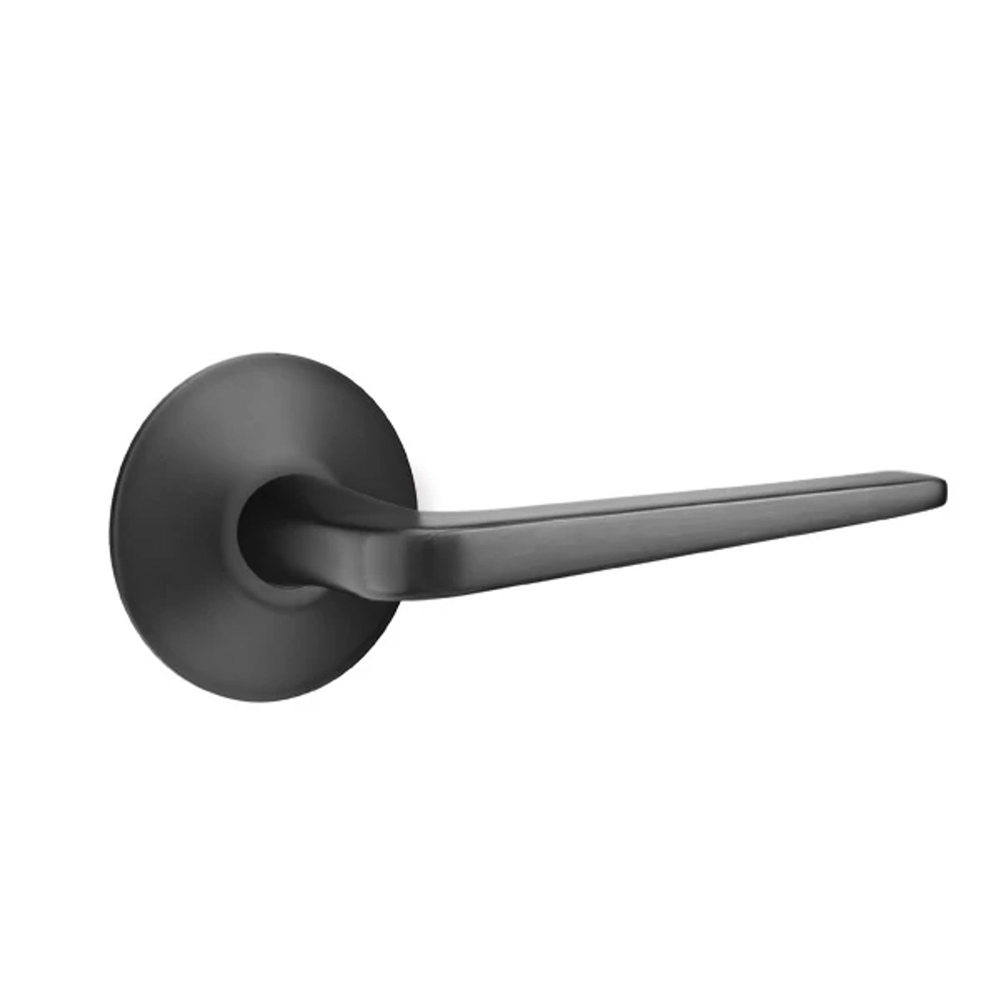 Emtek Athena Lever with Modern Rosette in Flat Black