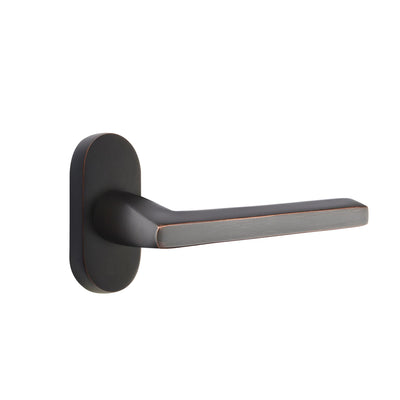 Emtek Helios Lever with Oval Stretto 1-1/2" x 3" in Oil Rubbed Bronze