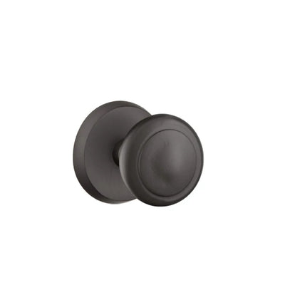 Emtek Butte Knob with #2 Rosette in Flat Black Bronze