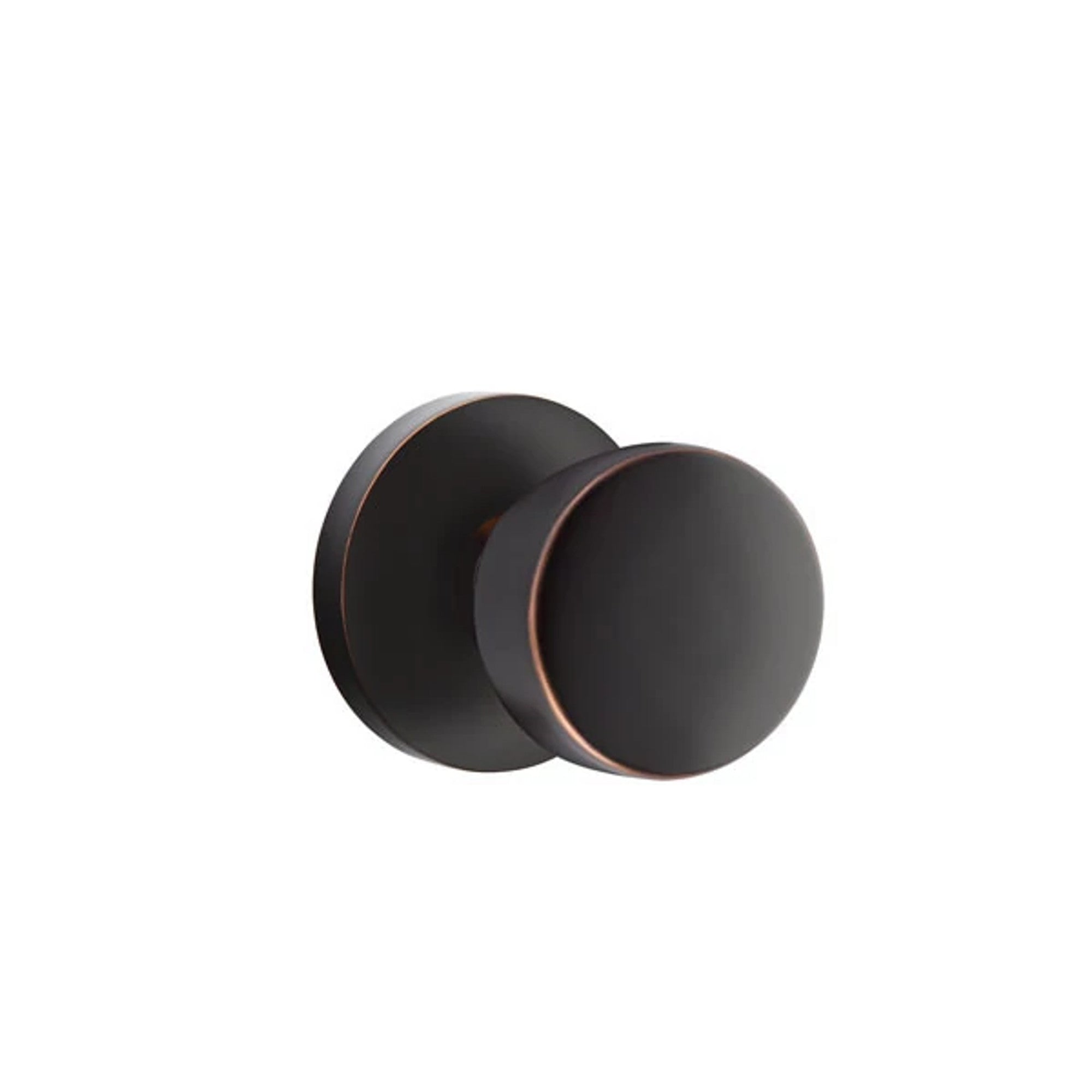 Emtek Laurent Knob with Disk Rosette in Oil Rubbed Bronze