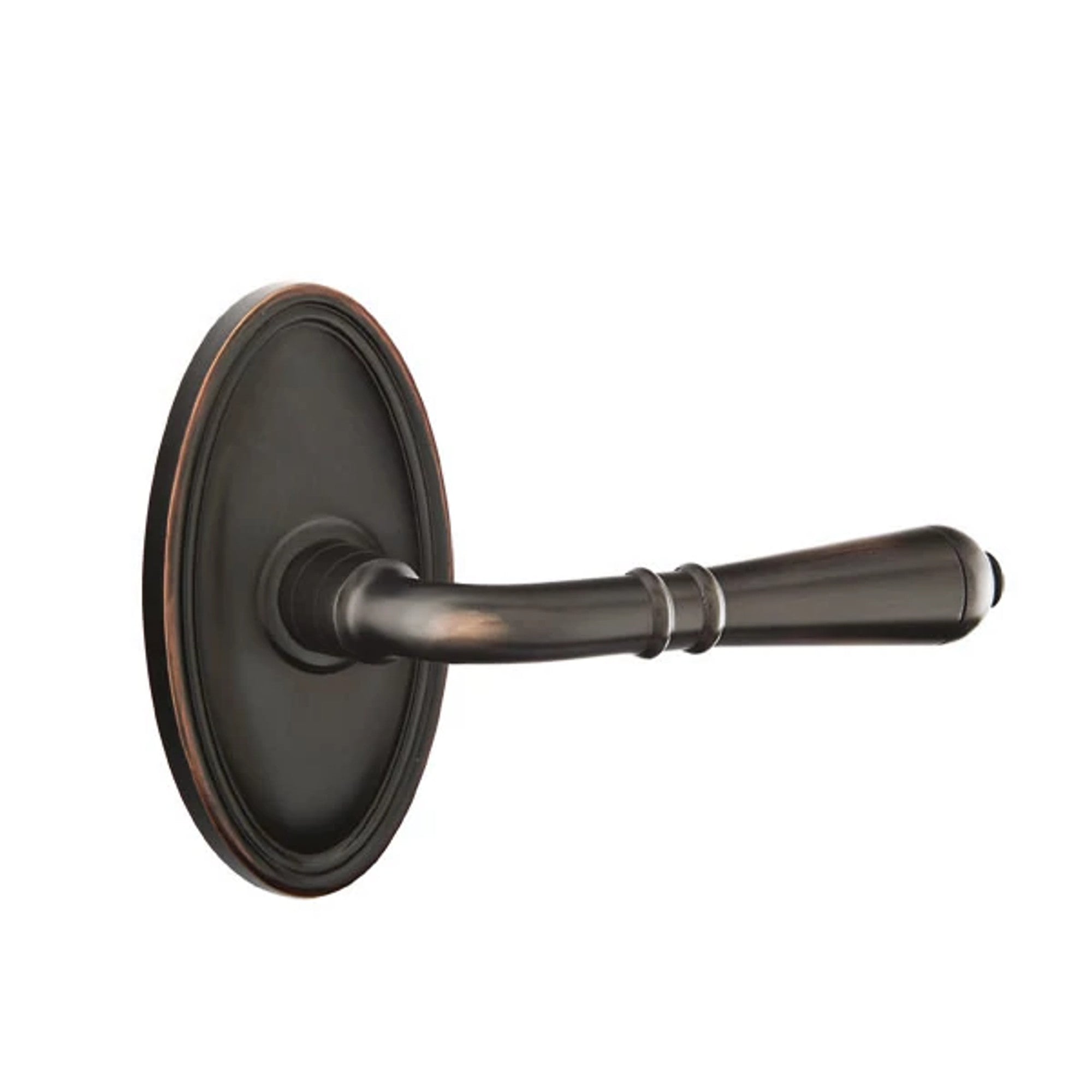 Emtek Turino Lever with Oval Rosette in Oil Rubbed Bronze
