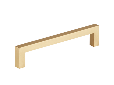 Armac Martin Bromsgrove Cabinet Handle in 96mm / Satin Brass Satin Lacquered