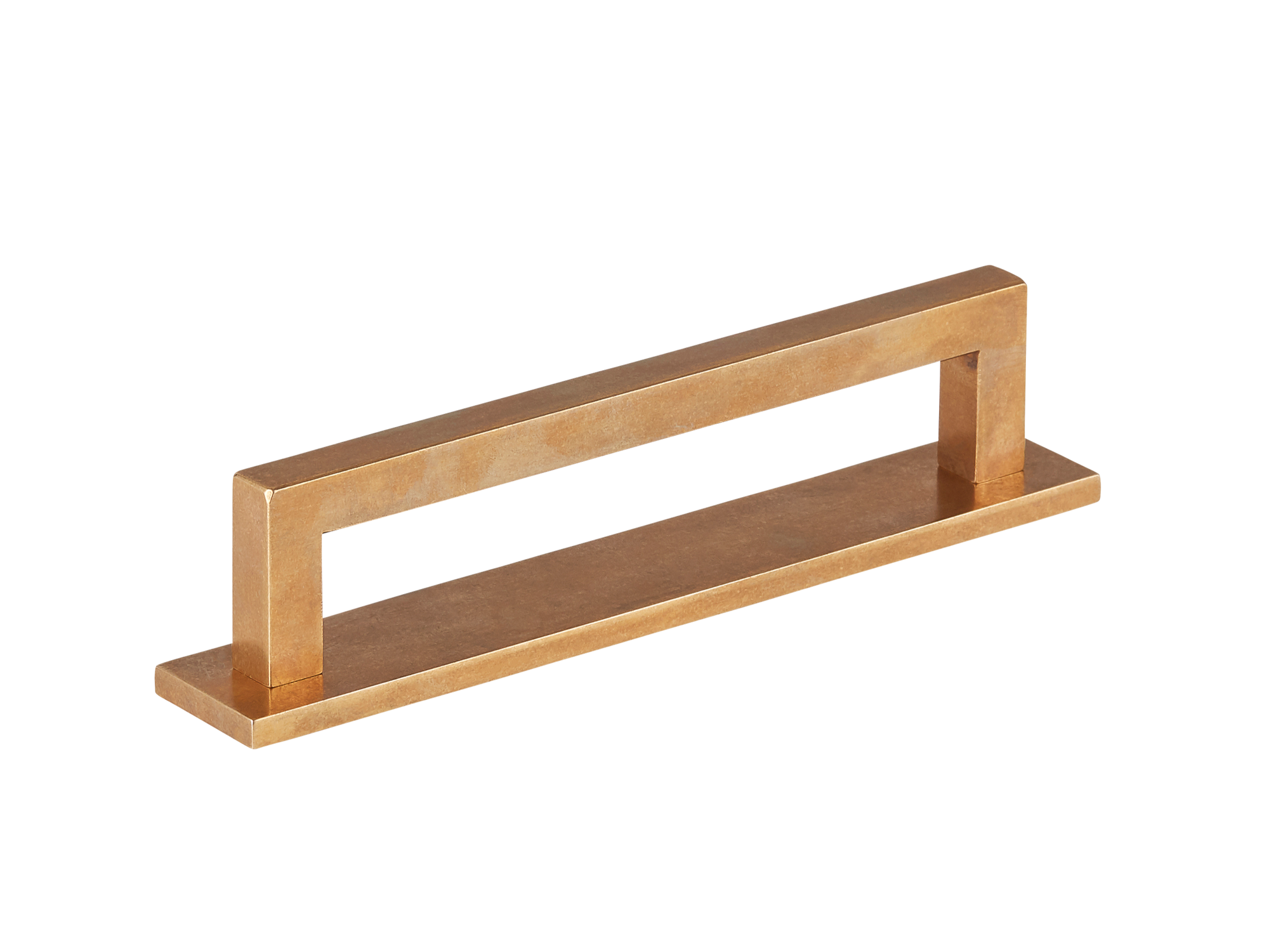 Armac Martin Bromwich Cabinet Handle in 96mm / Burnished Brass
