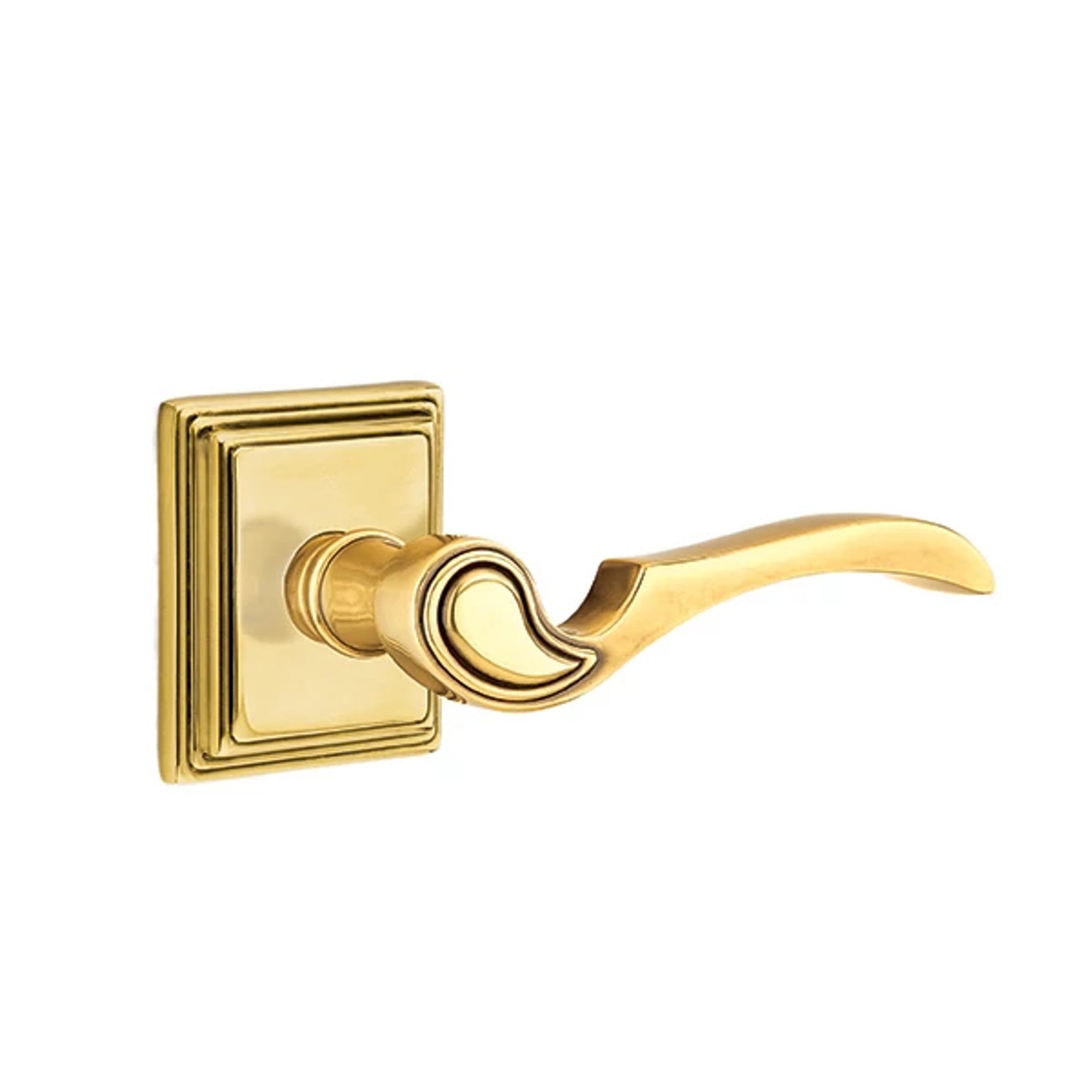 Emtek Coventry Lever with Wilshire Rosette in French Antique