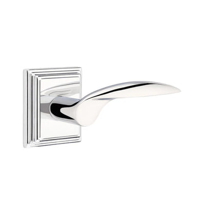 Emtek Mercury Lever with Wilshire Rosette in Polished Chrome