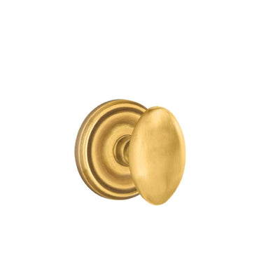 Emtek Egg Knob with Regular Rosette in French Antique