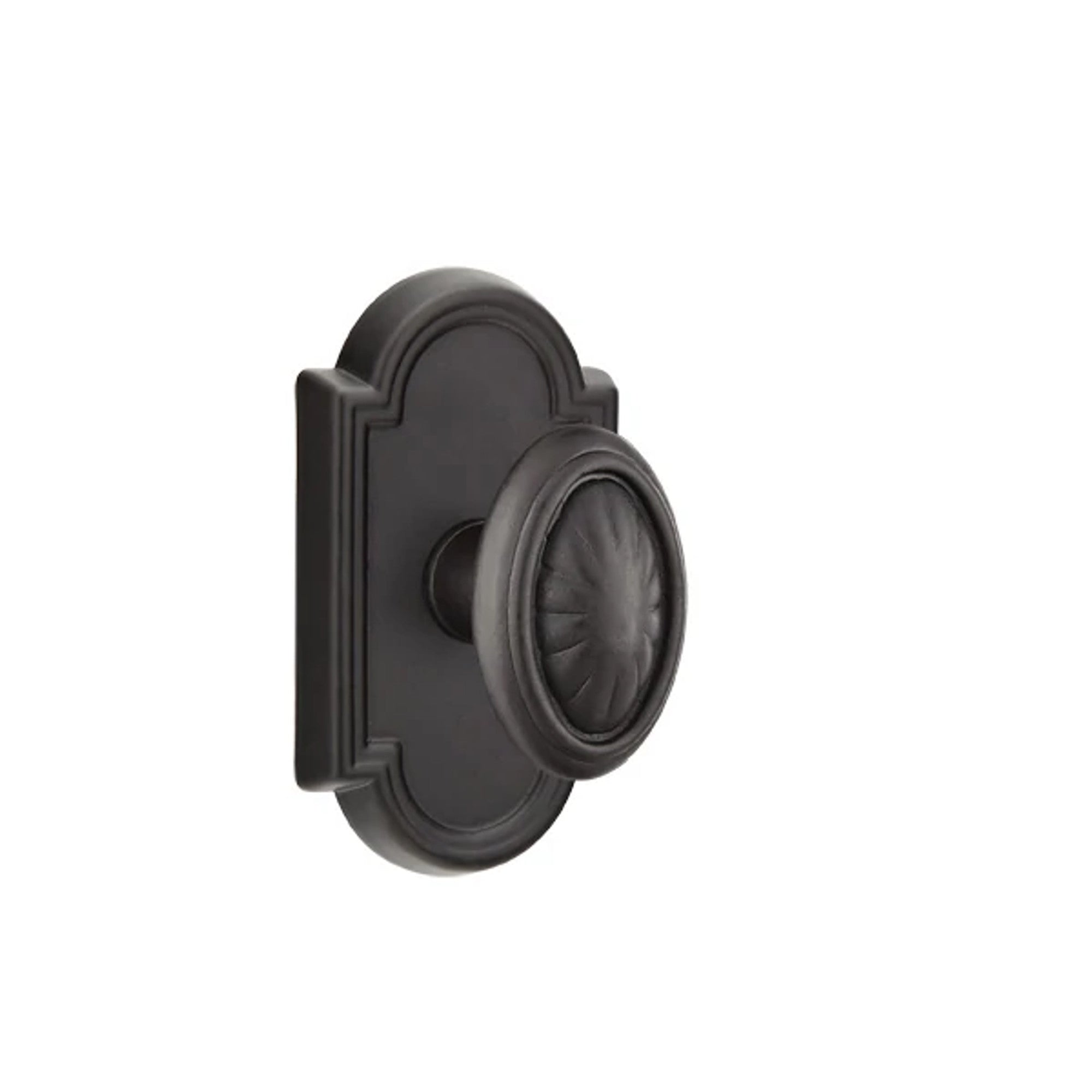 Emtek Parma Knob with #11 Rosette in Flat Black Bronze