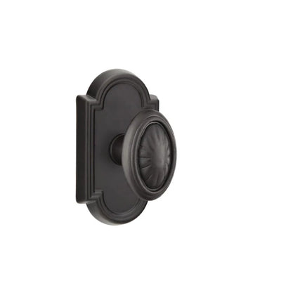 Emtek Parma Knob with #11 Rosette in Flat Black Bronze