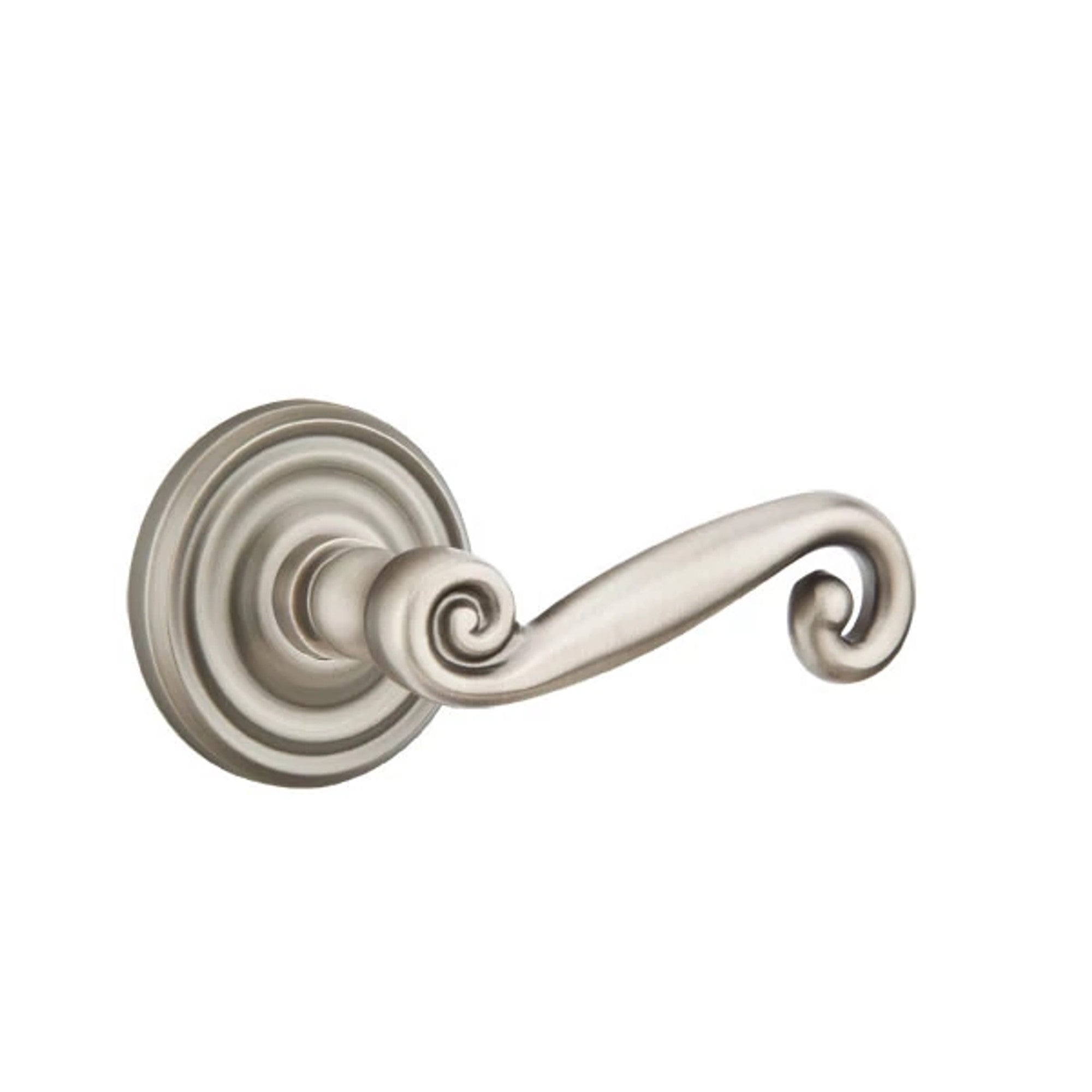 Emtek Rustic Lever with Regular Rosette in Pewter