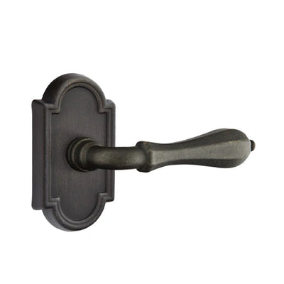 Emtek Octagon Lever with #11 Rosette in Medium Bronze
