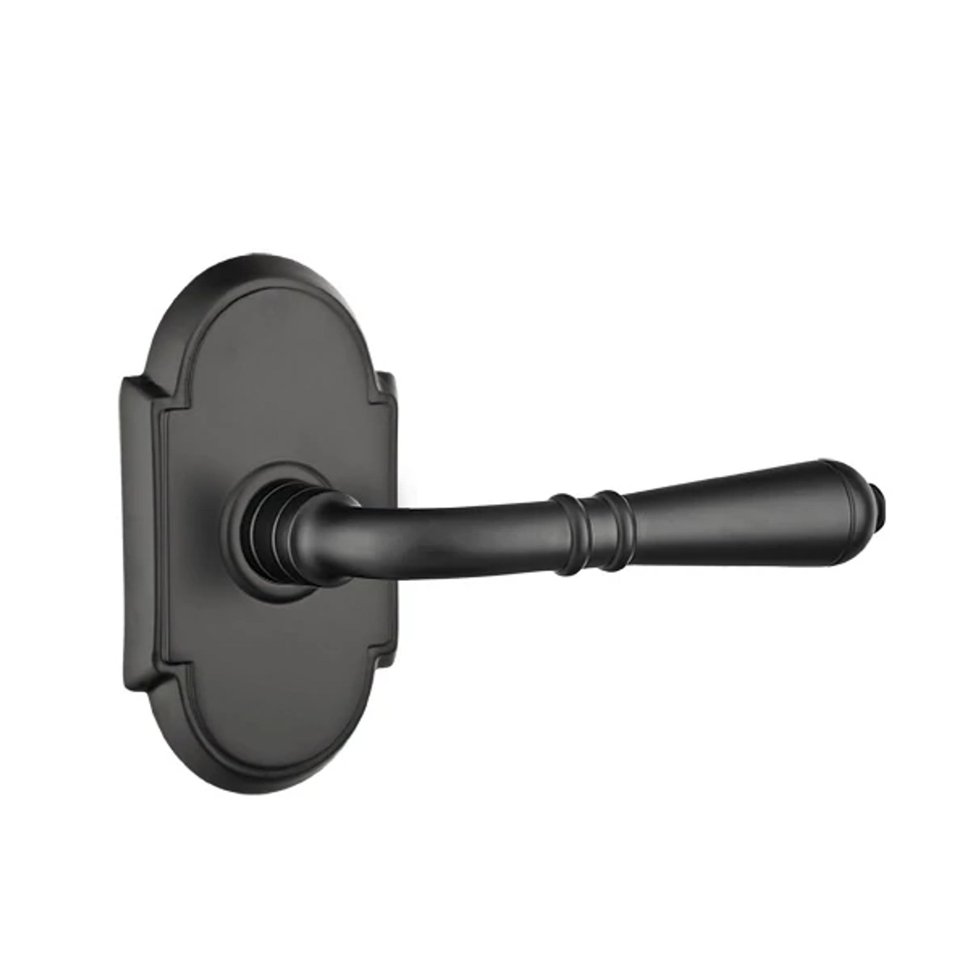 Emtek Turino Lever with #8 Rosette in Flat Black