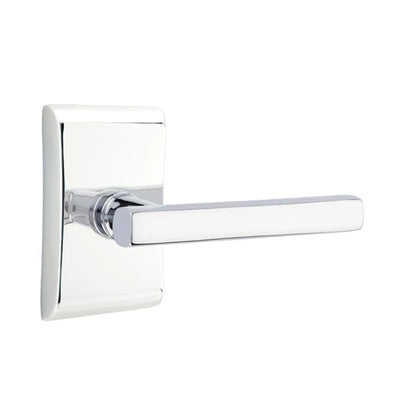 Emtek Freestone Lever with Neos Rosette in Polished Chrome