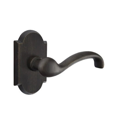 Emtek Teton Lever with #1 Rosette in Medium Bronze