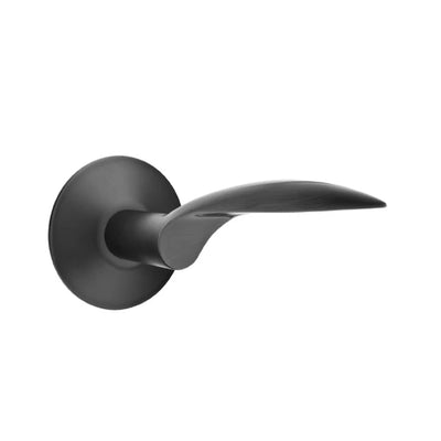 Emtek Mercury Lever with Modern Rosette in Flat Black