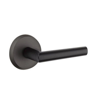 Emtek Mariposa Lever with #2 Rosette in Flat Black Bronze