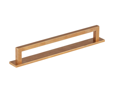 Armac Martin Bromwich Cabinet Handle in 203mm / Burnished Brass