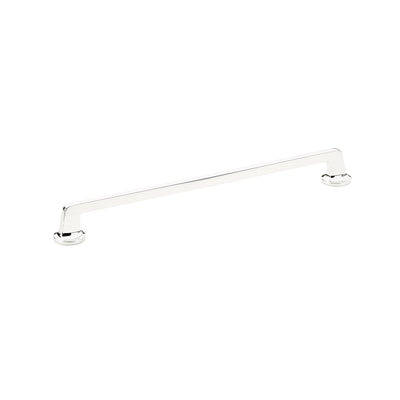 Schaub Northport Round Base 12" C-C Pull, Round Base in Polished Chrome