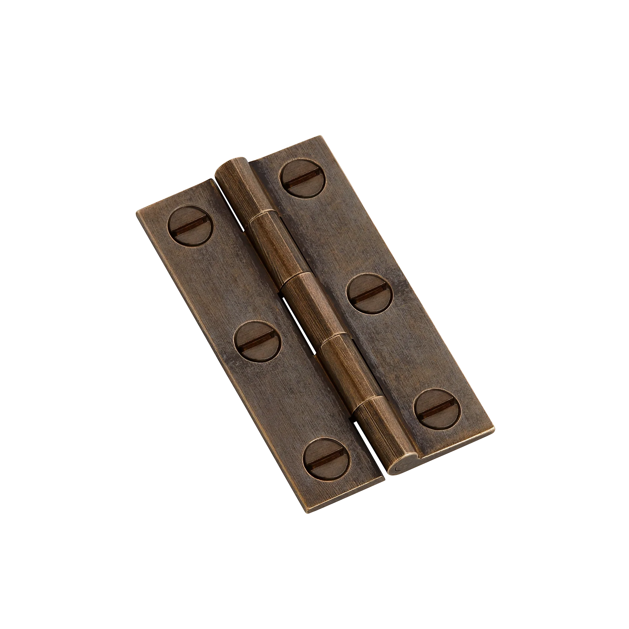 Armac Martin 204 (Pair of) Butt Hinge with Slotted Screws in 38mm / Dark Aged Brass