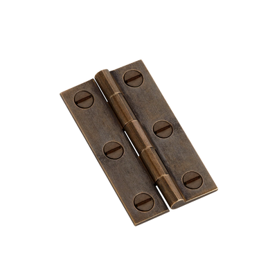 Armac Martin 204 (Pair of) Butt Hinge with Slotted Screws in 38mm / Dark Aged Brass