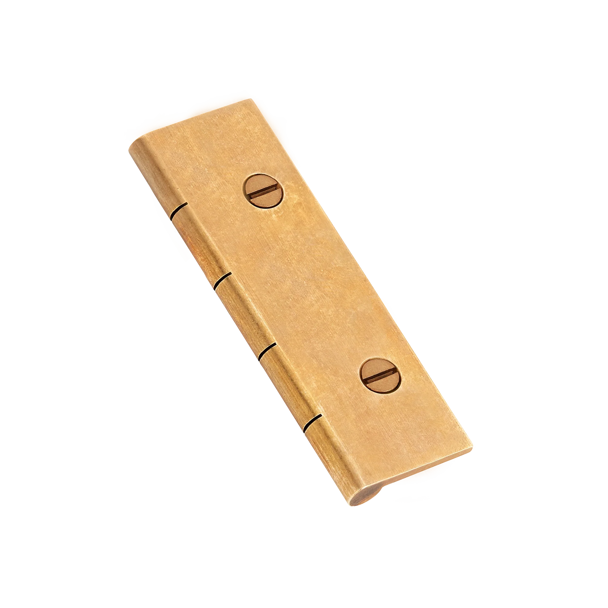 Armac Martin Dummy Hinge (Pair of) with Slotted Screws in 65mm / Burnished Brass