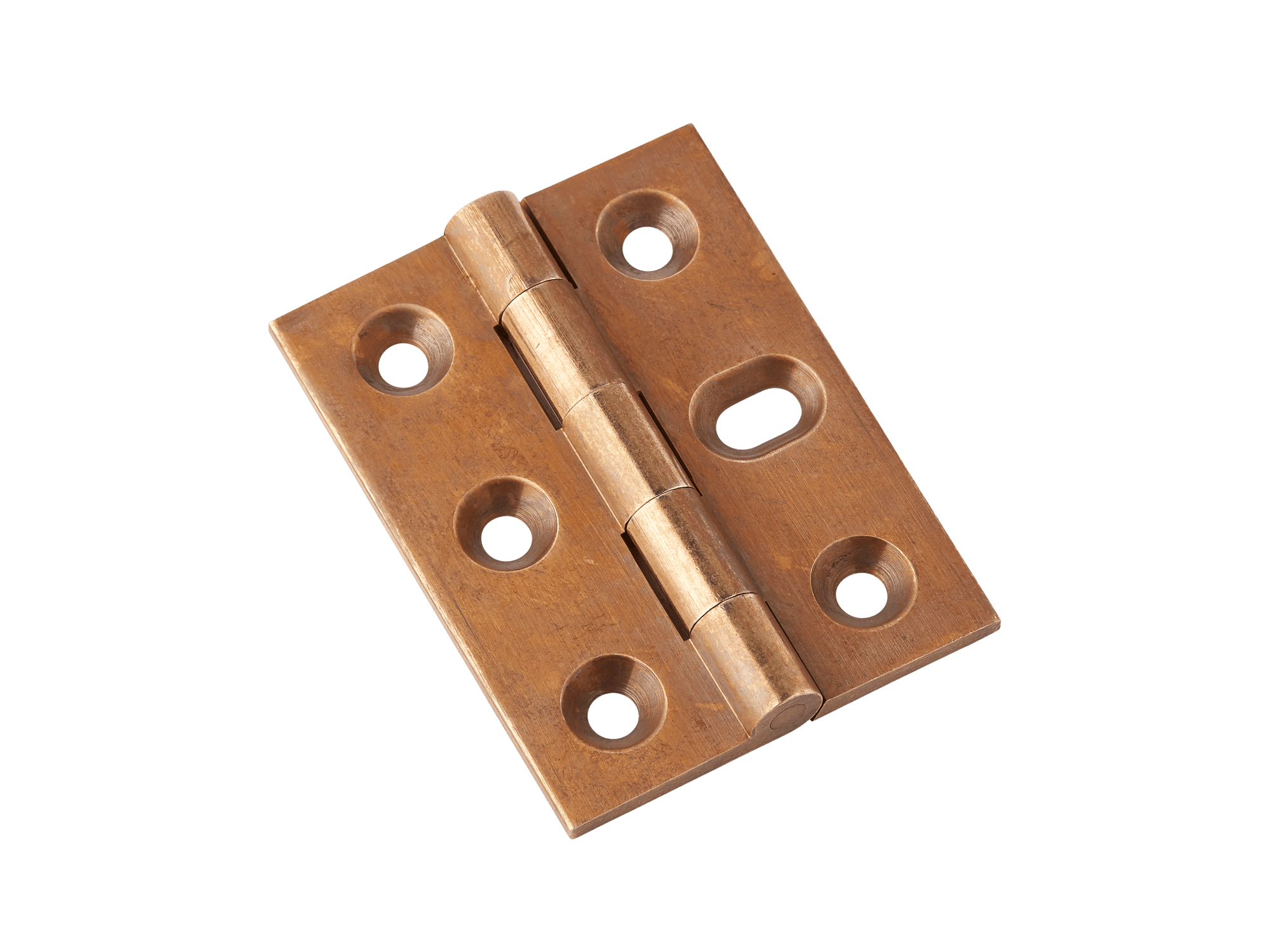 Armac Martin 207 - (Pair of) 1 SLOT Brass Broad Butt Hinge with Slotted Screws