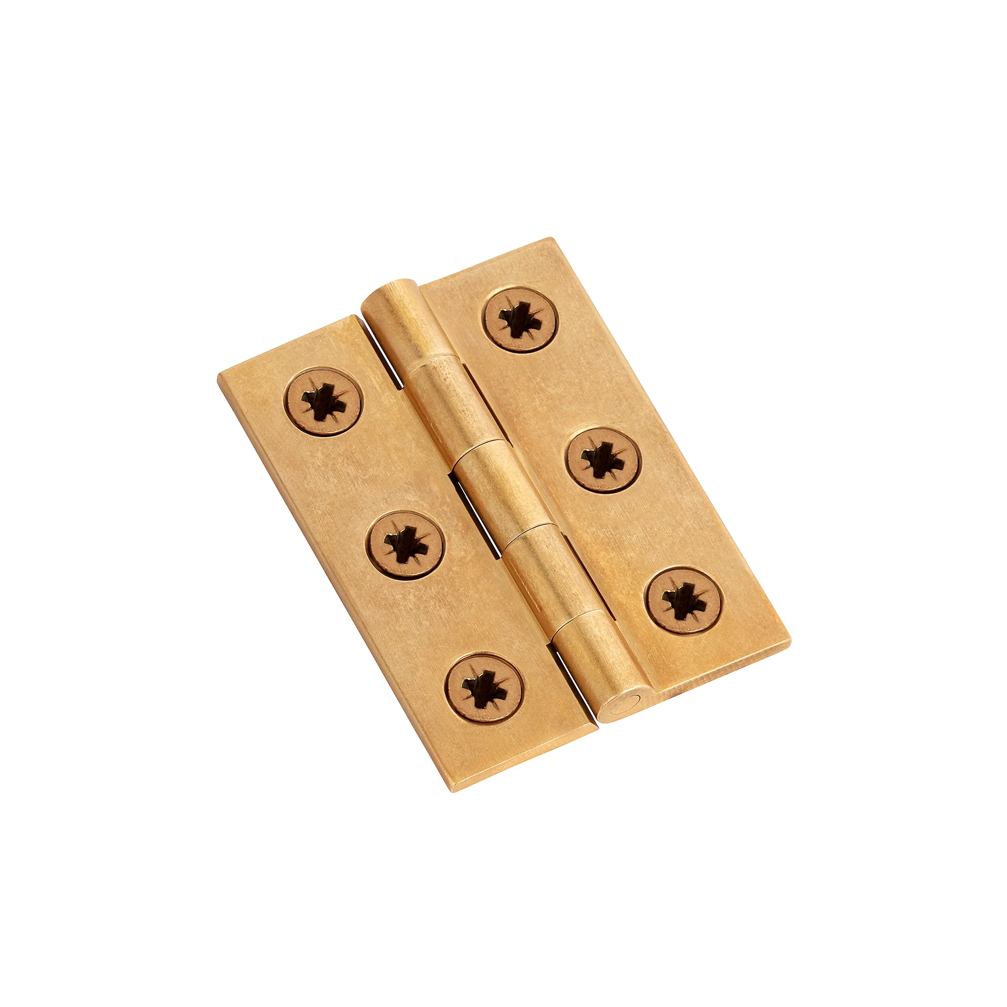 Armac Martin 207 (Pair of) Broad Butt Hinge with Pozi Screws in 50mm / Burnished Brass