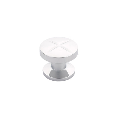 Schaub Northport Round Base 1-3/8" Round Knob in Polished Chrome