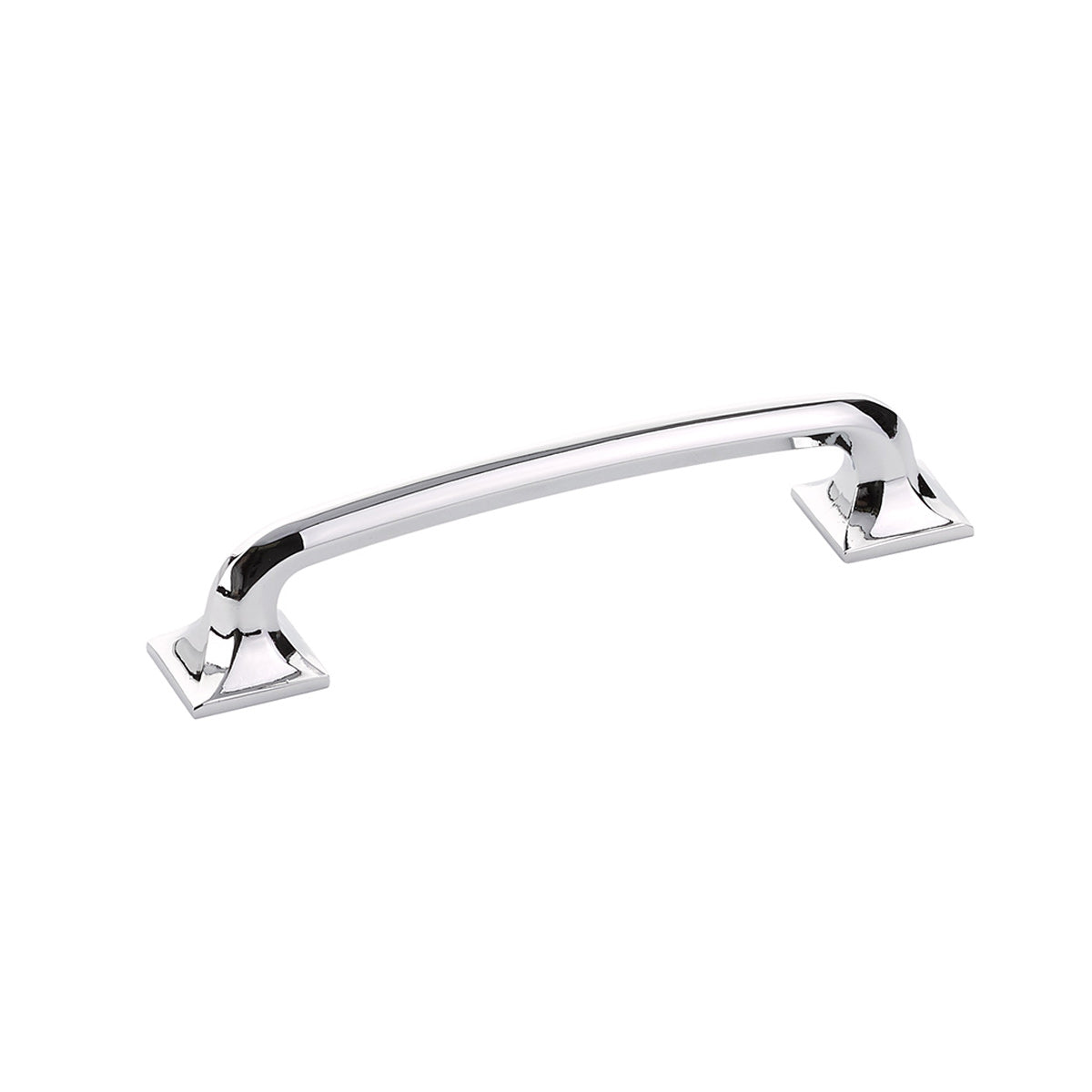 Schaub Northport Square Base 5" C-C Pull, Square Base in Polished Chrome