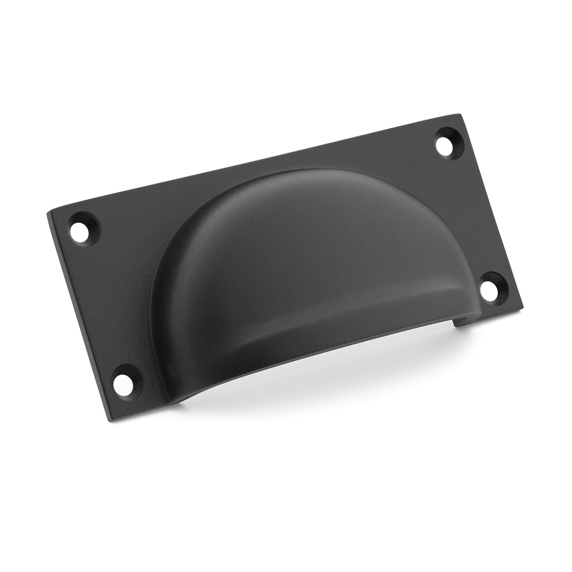 Armac Martin 2174 Drawer Pull in 95mm / Matt Black Lacquered