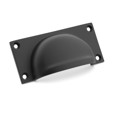 Armac Martin 2174 Drawer Pull in 95mm / Matt Black Lacquered