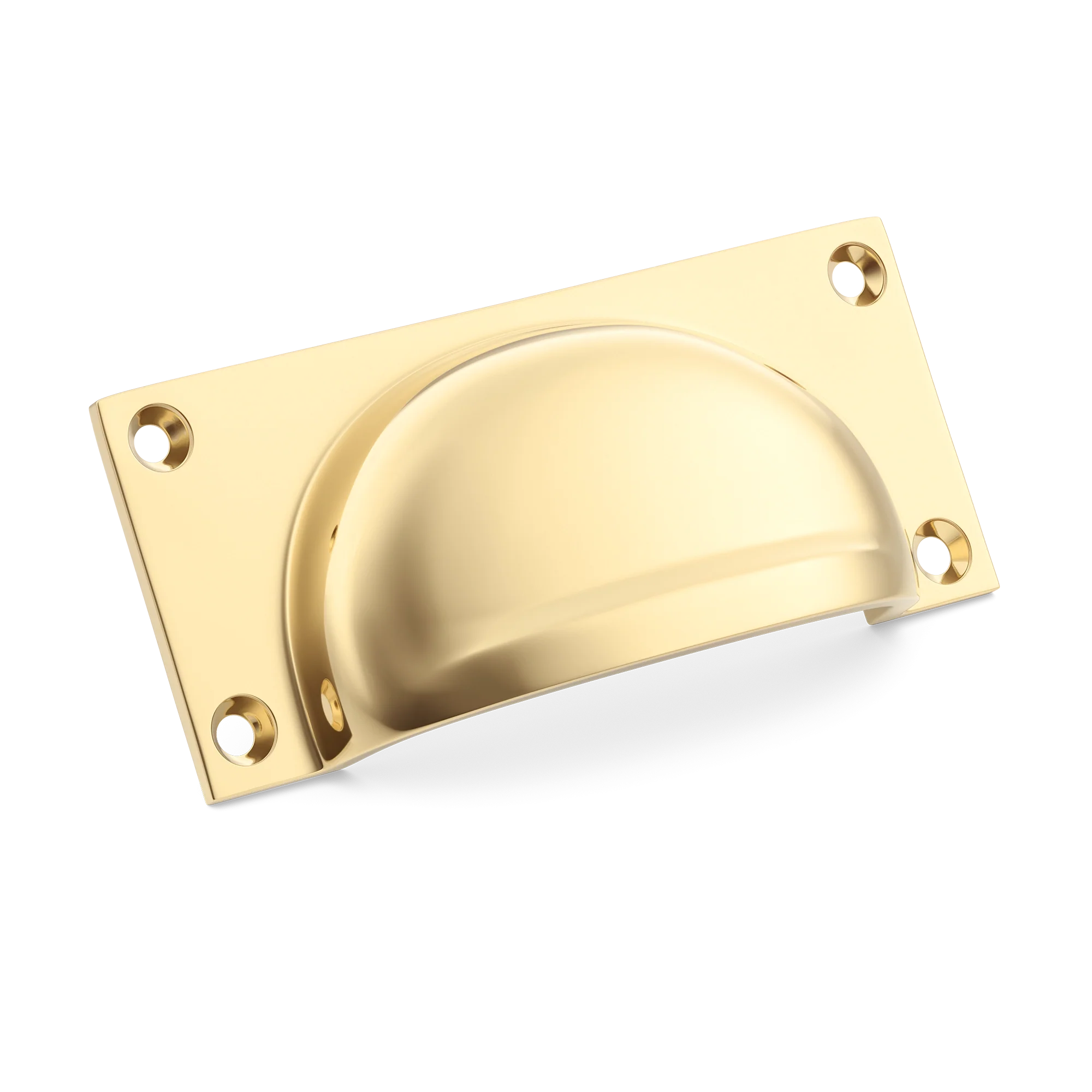Armac Martin 2174 Drawer Pull in 95mm / Polished Brass Unlacquered