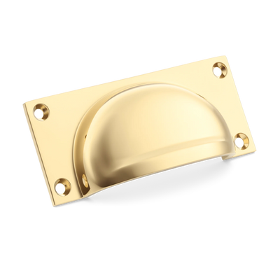 Armac Martin 2174 Drawer Pull in 95mm / Polished Brass Unlacquered
