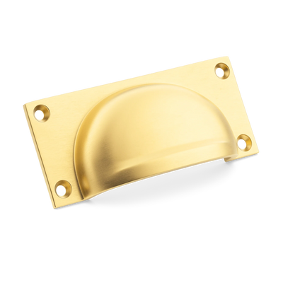 Armac Martin 2174 Drawer Pull in 95mm / Satin Brass Lacquered
