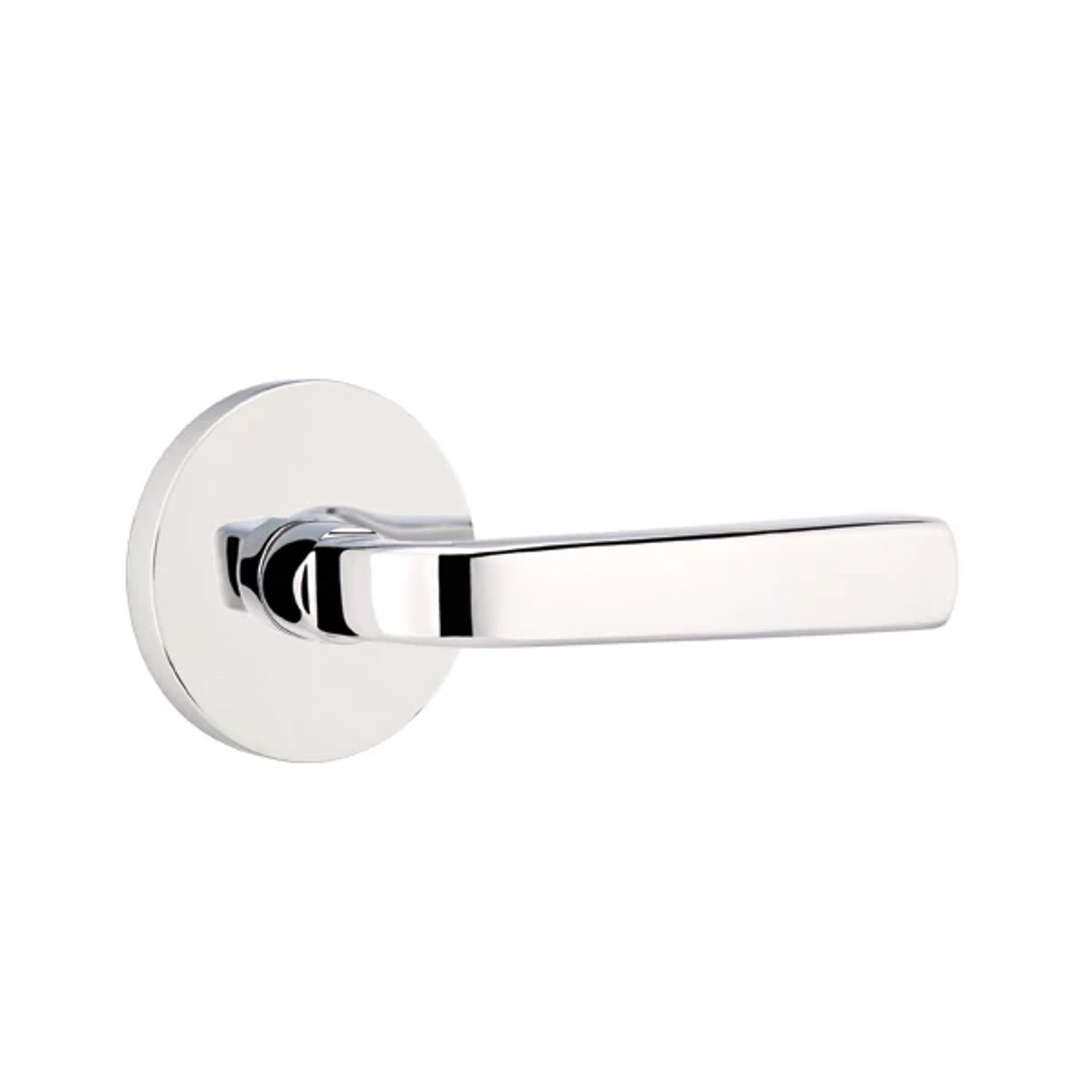 Emtek Sion Lever with Disk Rosette in Polished Chrome
