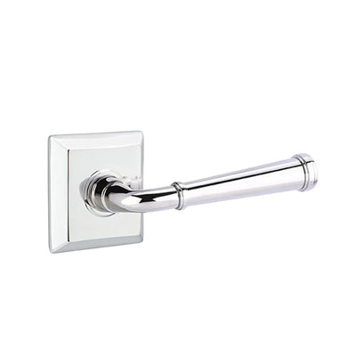 Emtek Merrimack Lever with Quincy Rosette in Polished Chrome