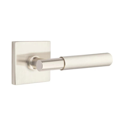 Emtek Myles Lever with Square Rosette in Satin Nickel