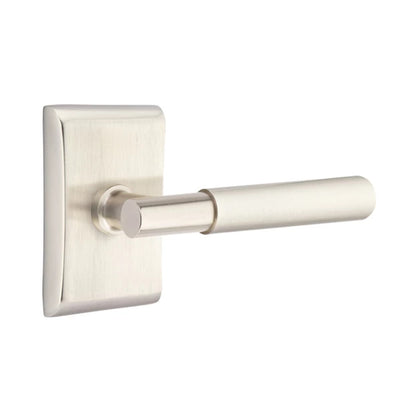Emtek Myles Lever with Neos Rosette in Satin Nickel