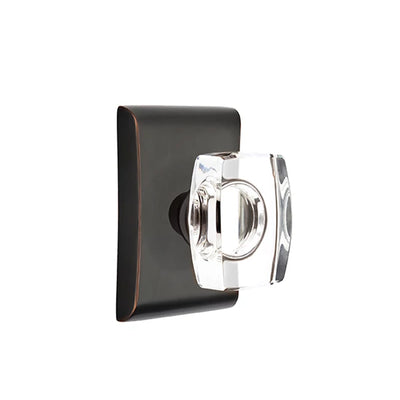 Emtek Windsor Knob with Neos Rosette in Oil Rubbed Bronze