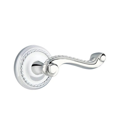 Emtek Rope Lever with Rope Rosette in Polished Chrome
